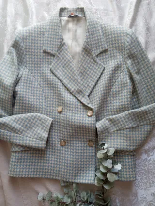 Giacca elegante vintage pied de poule