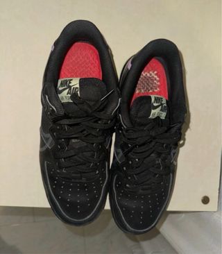 Nike Air Force 1 nere e rosa