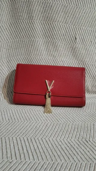 Bolso Clutch Valentino Bags Rojo Oscuro