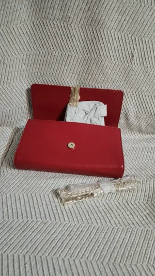 Bolso Clutch Valentino Bags Rojo Oscuro