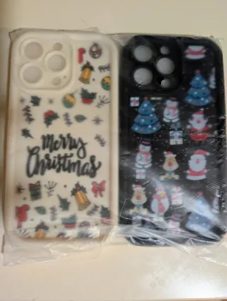 2 Fundas Navidad iPhone 13 Pro