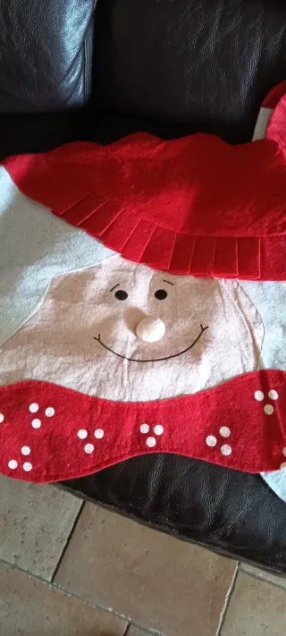 Coprisedia Natale Babbo Natale Set 4 Pezzi