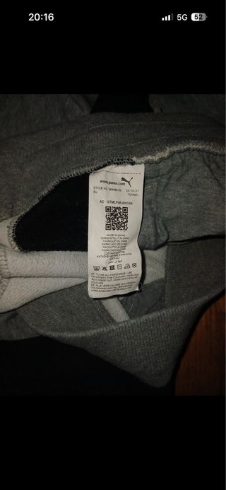 Pantalón chándal Puma Gris Talla M