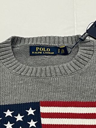 Jersey Polo Ralph Lauren Bandera Americana Gris