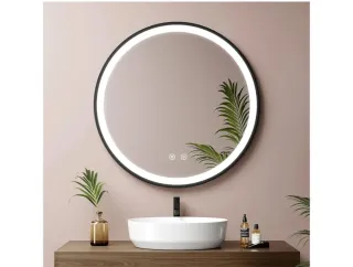 Espejo Redondo con Luz LED y función antivaho.