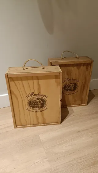Cajas de madera para vino