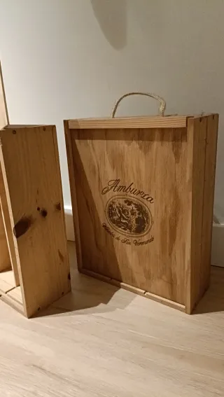 Cajas de madera para vino