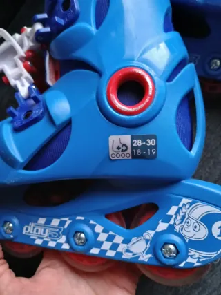 Patines en línea azules Talla ajustable