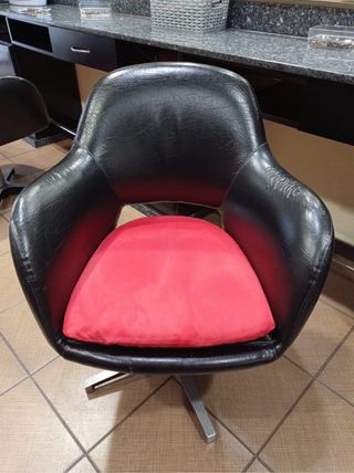 3 Sillones de tocador negros