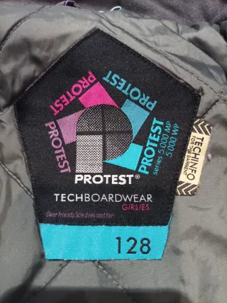 Anorak Nieve Infantil Protest. Talla 128 cm.