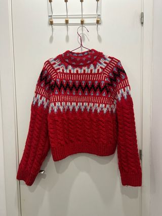 Jersey Zara punto rojo