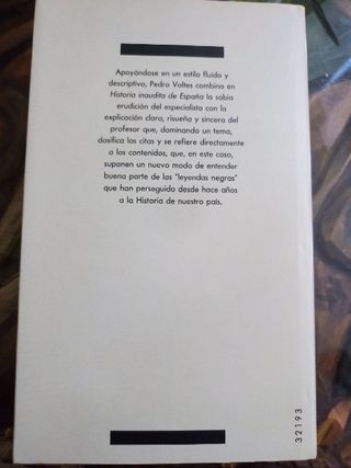 Historia inaudita de España. Pedro Voltes.