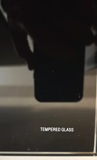 Mueble TV XL 240cm Blanco Cristal Negro