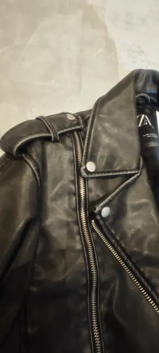 Cazadora Biker Zara Negra