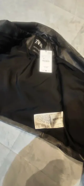Cazadora Biker Zara Negra