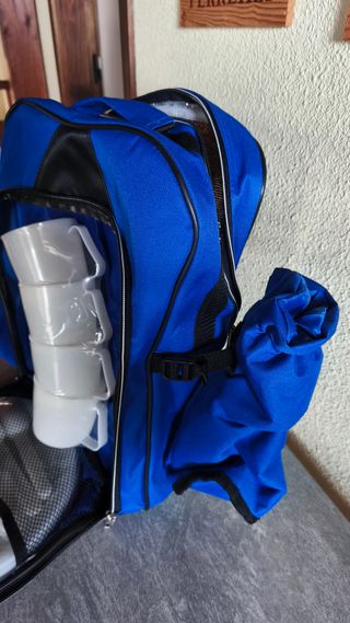 Mochila picnic térmica azul