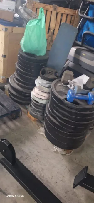 Discos olímpicos de todos los pesos