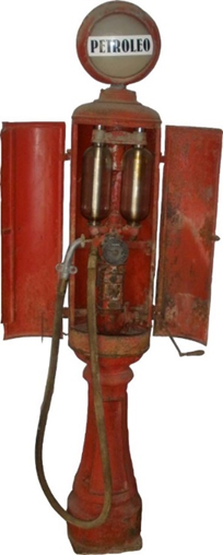 Antigua Esfera PETROLEO Surtidor Retro Vintage 40s