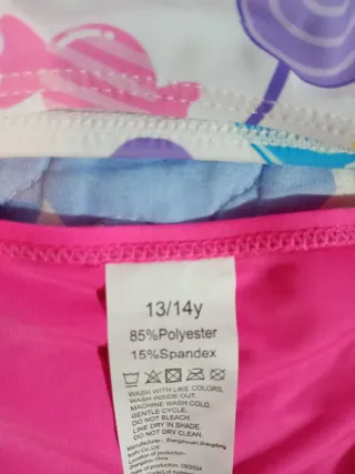 Bikini per bambini con stampa caramelle