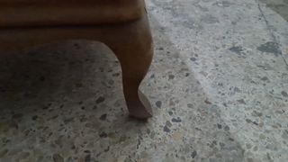 Tocador antiguo madera y cristal