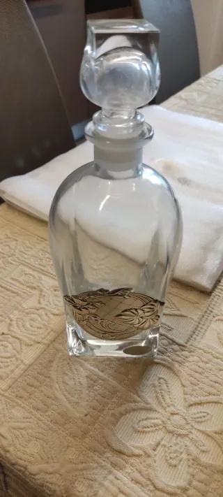 Set liquori con inserti argento