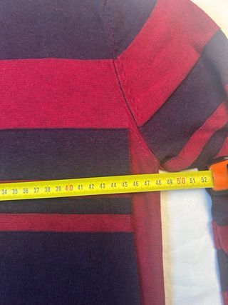 Maglione Guess Uomo Righe Bordeaux Blu L