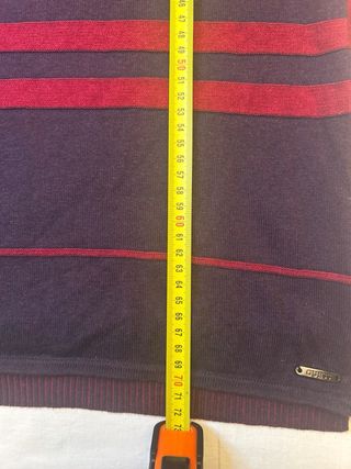 Maglione Guess Uomo Righe Bordeaux Blu L