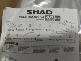 Herrajes Shad 4P System Voge 900 DSX