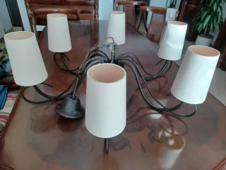 Lámpara de techo 6 brazos