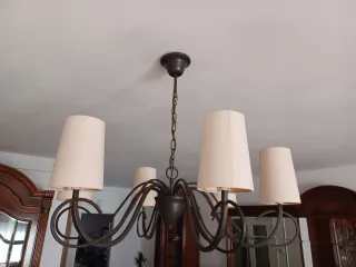 Lámpara de techo 6 brazos