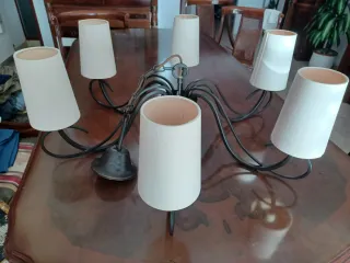 Lámpara de techo 6 brazos