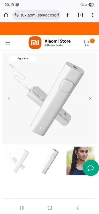Receptor Audio Bluetooth Xiaomi Blanco