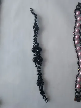 Conjunto Pulseras y Anillo Abalorios