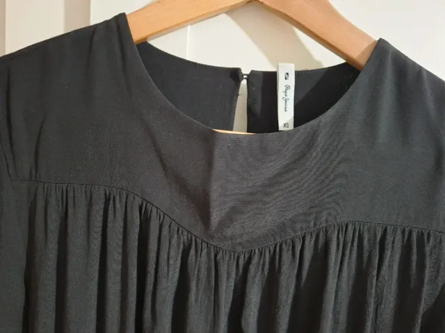 Vestido negro mujer manga larga