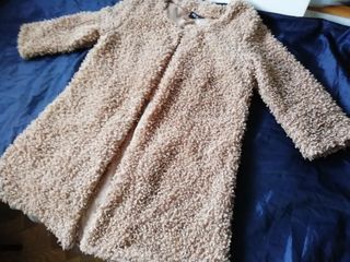 Abrigo corto DORADO "RIZOS ORO" borreguito S.