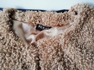 Abrigo corto DORADO "RIZOS ORO" borreguito S.