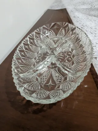 Antipastiera in vetro trasparente