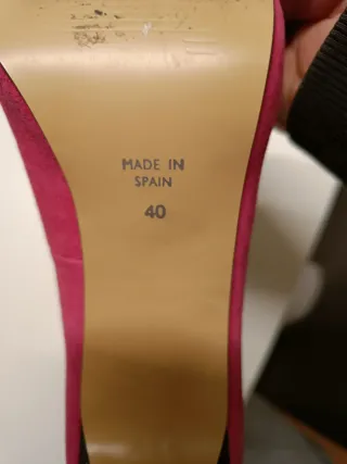 Zapatos de tacón FOSCO fucsia con lazo azul