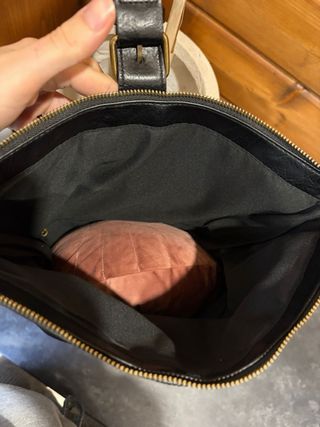 Mochila de piel búfalo negra