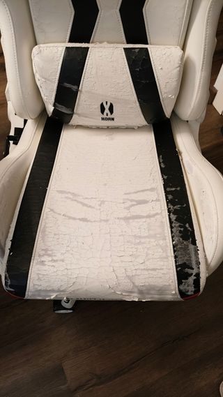 Silla Gaming Diablo Negra y Blanca