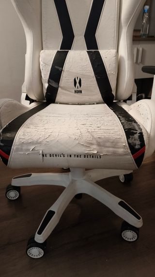 Silla Gaming Diablo Negra y Blanca