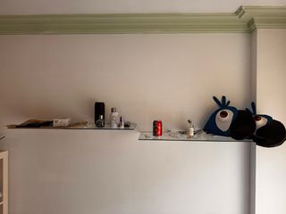 3 Estanterías de Cristal con los accesorios