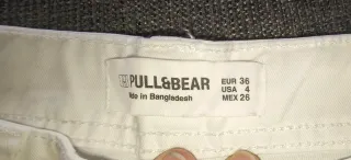 Pantalón cargo blanco