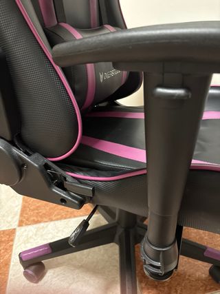 Silla Gamer Oversteel Negra y Morada