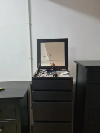 Comodas Ikea Hemnes Cajoneras Negras de Madera