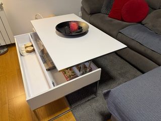 Mesa elevable blanca Ikea