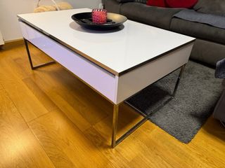 Mesa elevable blanca Ikea