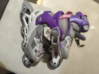 Casco y Patines Oxelo Talla 32-35 Ajustables