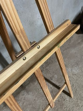 Caballete de pintor de madera