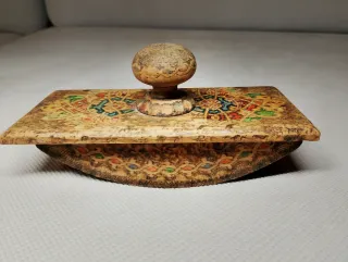 Asciuga inchiostro legno intarsiato '800